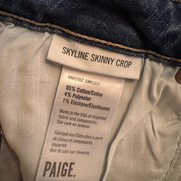 PAIGE Skyline Skinny Crop - Picture 3 of 3